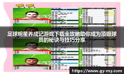 足球明星养成记游戏下载全攻略助你成为顶级球员的秘诀与技巧分享